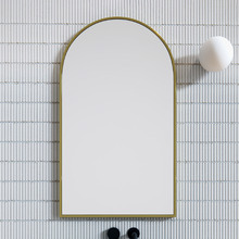 Rex Arched Stainless Steel Wall Mirror